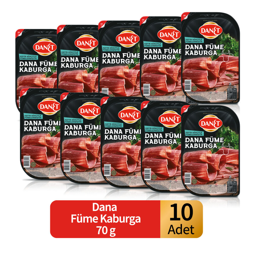 Dana Füme Kaburga 70 g X 10 Adet
