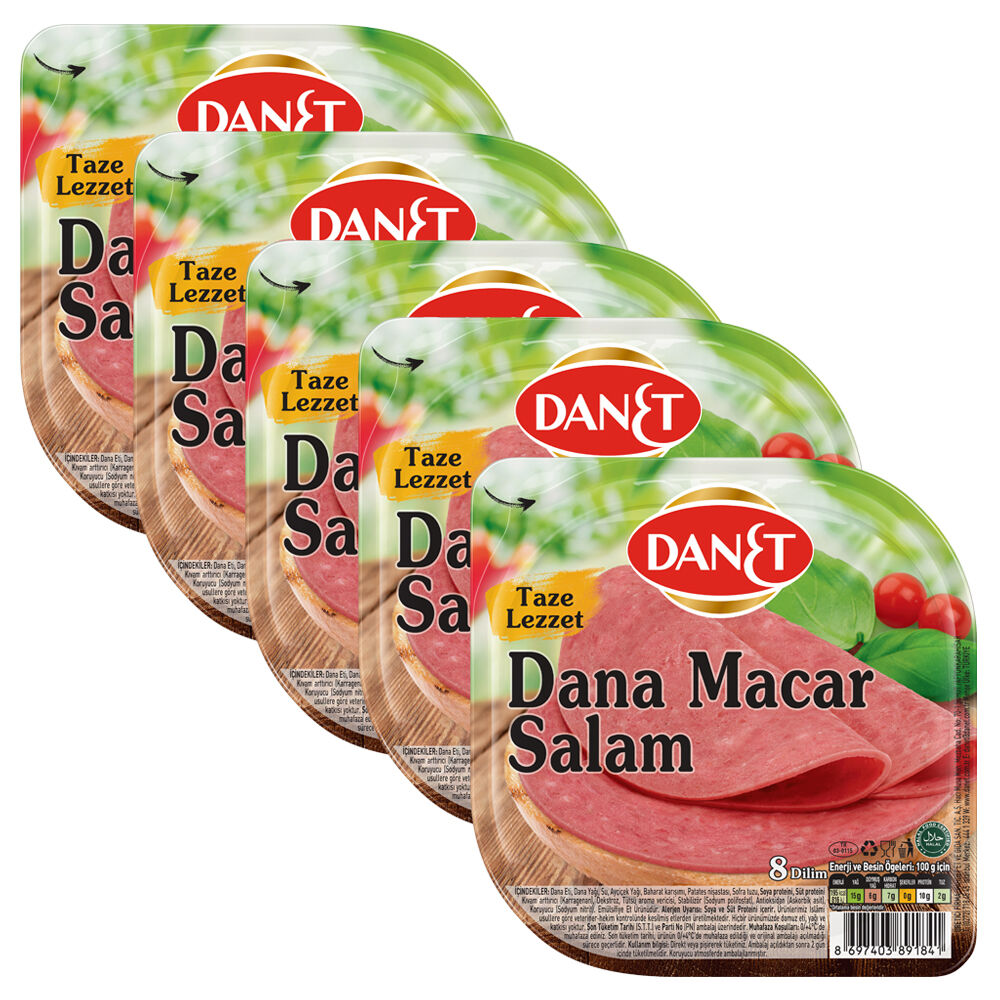 Dana Macar Salam I Dilimli I 50 g I 5\'li