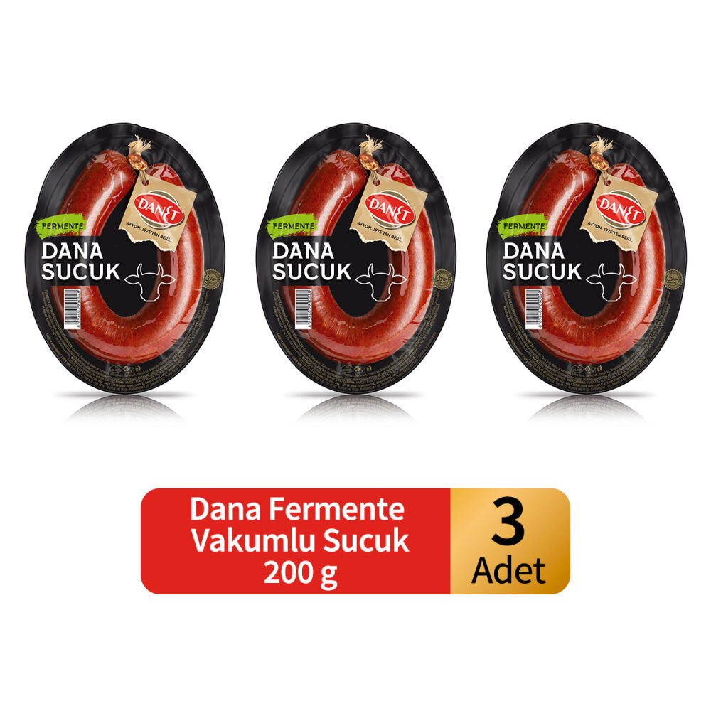 Dana Sucuk I Fermente I Vakumlu Kangal I 200 g 3'lü