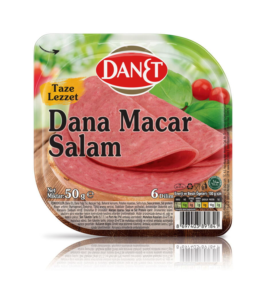 Dana Macar Salam I Dilimli I 50 g